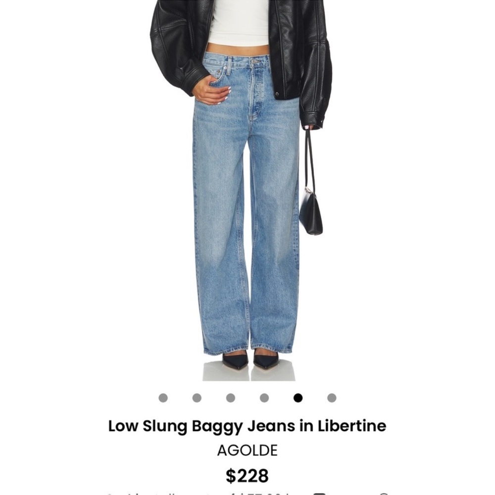 AGOLDE Low Slung Baggy Jeans in Libertine